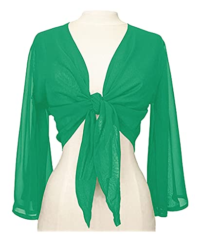 Image of Indian Trendy Women's Flair Wrap Tie Top Chiffon Choli Blouse Belly Dance Gypsy Bolero Shrugs Cardigan