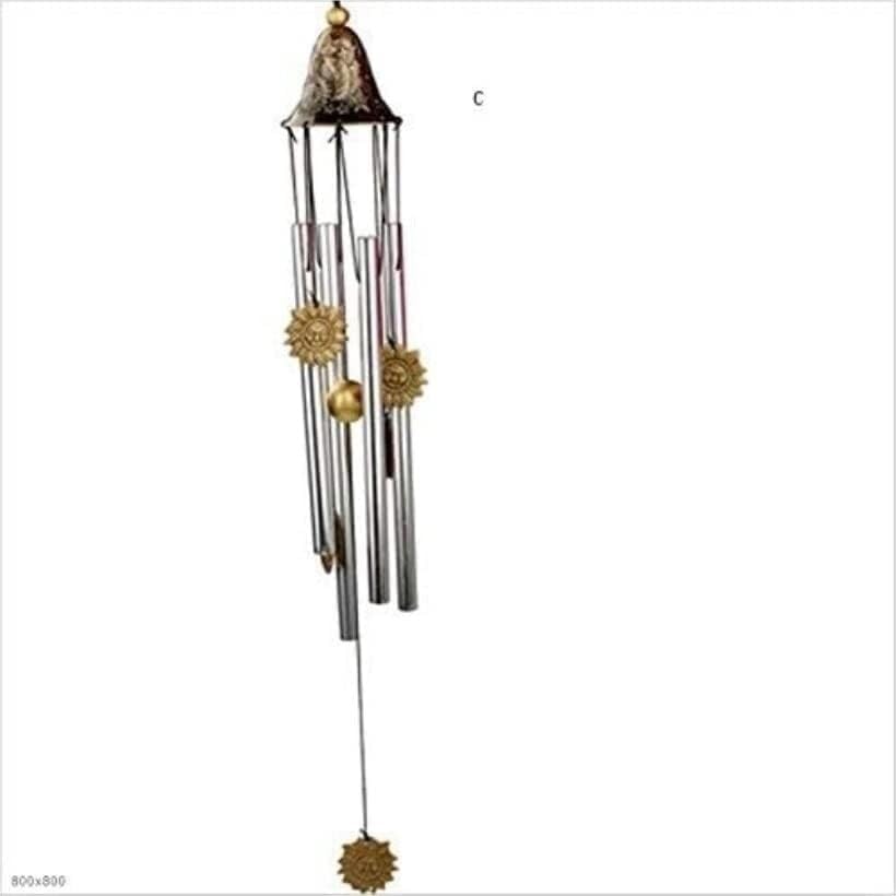 wind chimes for garden, Decor Windchimes Windchime Wind Chimes Exquisite Alloy Indoor And Outdoor Wind Chimes Creative Four-Tube Metal Bell Children's Bedroom Balcony Decoration Wind Chime (Color : G)