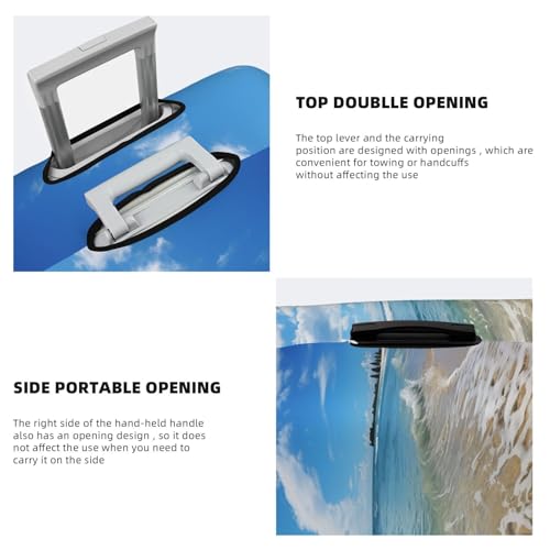 Elastic Travel Luggage Cover for Suitcase Tsa Approved Stretch Scratch-Resistant Suitcase Protector Cover Washable Sea and Beach Baggage Covers Fits 18-32 Inch Luggage Case4