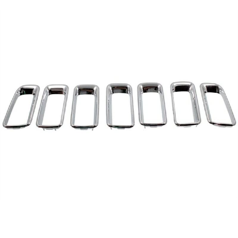 Rejilla para parrilla delantera cromada de Jeep Compass 2011-2017, marcos embellecedores 7 uds 4