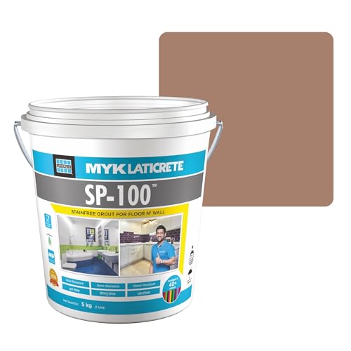 Image of MYK LATICRETE SP-100 Premium Epoxy Grout (92-Saltillo, 5KG)-Stain & Germ Resistant & Water-Resistant-Food Grade CFTRI Certified Epoxy-Grout-Home, Kitchen & Bathroom-Floor & Wall Tile Joints