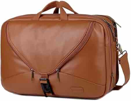 Baosha Omvormbare aktetas rugzak canvas hybride 15,6 inch laptoptas heren zakelijke schoudertas multifunctionele werktas reizen rugzak schoudertas voor mannen BC-04, zwart, Large, Zakelijk
