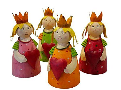 Klocke Dekorationsbedarf Taburete de Valla en Juego de Ahorro – Taburete de Postes/Figura de Valla de Metal – Decoración de jardín Valla – Decoración de Figuras de Animales/Figuras de jardín, Metal