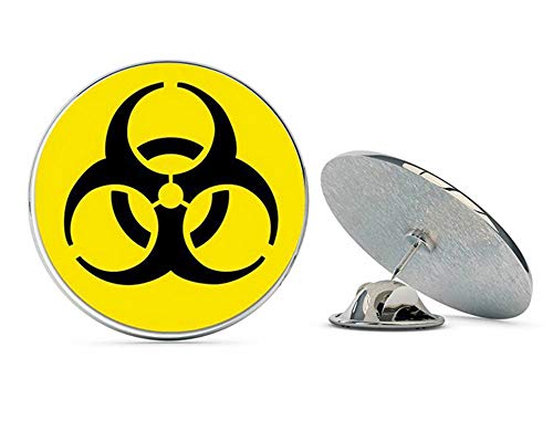 Nuclear Circle Danger Warning Radioactive Yellow Metal 0.75