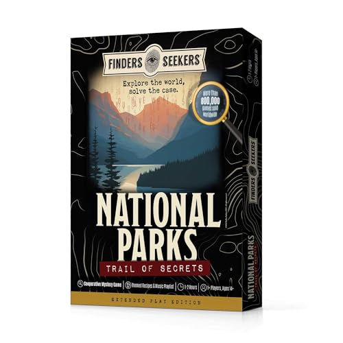 Finders Seekers Mystery Game | National Parks Trail of Secrets – Be a Detective and Investigate an Unsolved case, Escape Room Puzzle Game, for Date Night, Family Night or Solo.