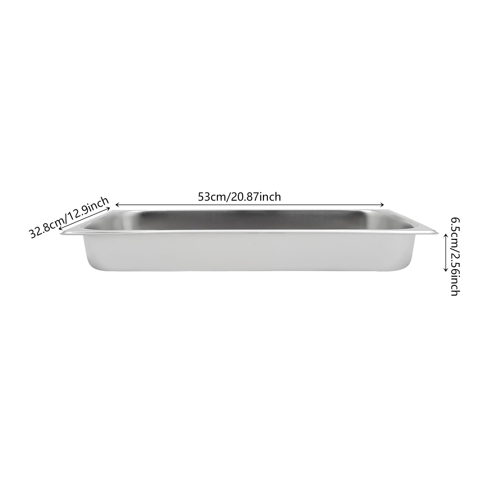 Serbatoio per alimenti in acciaio inox, 7 l, scalda buffet, per pasti, chafing dish, con coperchio, per catering buffet e feste