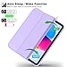 iMieet iPad (A16) Case 11th Gen/iPad 10th Generation Case [11-Inch 2025/10.9 Inch 2022] with Pencil Holder, Trifold Stand Smart Cover with Soft TPU Back,Auto Wake/Sleep(Clove Purple)