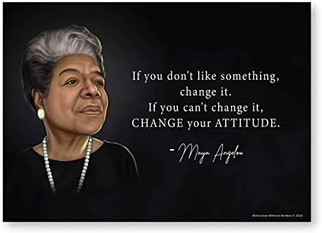 Black History Poster | Poet Maya Angelou | 13″ x 18″ Non-Laminated | Juneteenth | Classroom or Home | Inspirational Poet