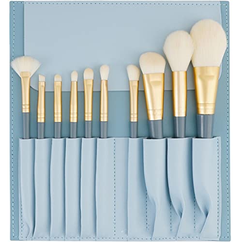 Pinceaux de maquillage doux pour fard à paupières et teint parfaits