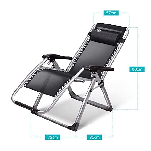 Sillas plegables gravedad cero que alivian la espalda gracias al asiento súper ancho de 72 cm 3
