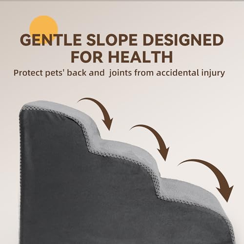 Miorun Escadas Para Cães De Espuma De Alta Densidade, Escadas Duráveis Para Animais De Estimação De