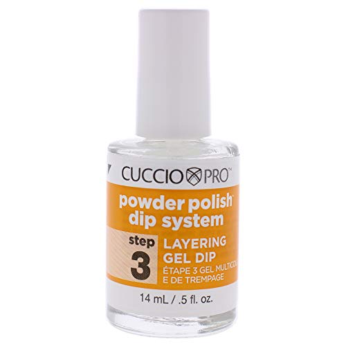 Cuccio Powder Polish Dip System Step 3 żel warstwowy, przezroczysty, 14 ml (1 opakowanie)