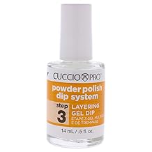 Cuccio Colour Powder Polish Dip System Step 3 - Specially Formulated Resins - Vibrant Finish With Flawless, Rich Color And Durability - Nail Polish Layering Gel Dip - 0.5 Oz