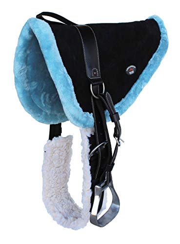 Horse Western Fleece Padded Bareback Saddle Pad w/Cinch Stirrups 39173.