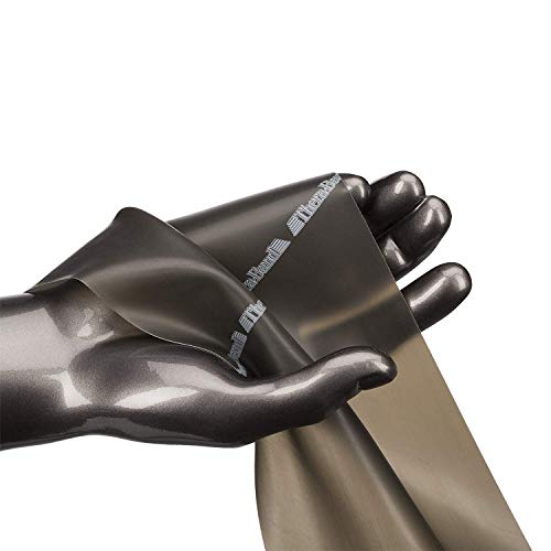 Image of TheraBand Latex Free Resistance Home Exercise Fitness Full Body Workouts Bands, Silver, 5ft