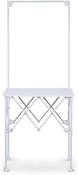 Portable Trade Show Display Counter Table, Reception Event Desk Podium Table, Indoor/Outdoor Foldable Banner Stand for Booth/Advertising/Exhibition