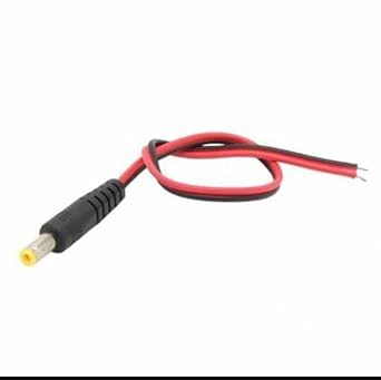 12V Dc Erkek Power Jack Ba lant  Kablosu | 25CM | Kamera 20