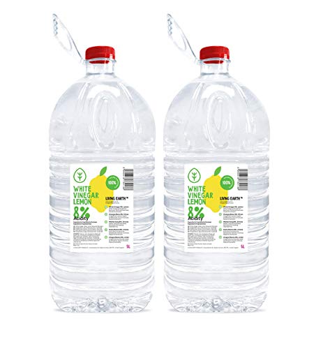Living Earth 2 x 5 litres | 8% Vinagre Blanco con Limón...
