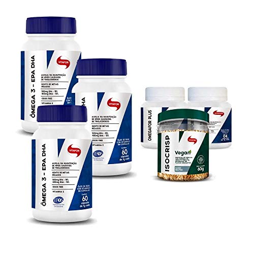 Kit 3x Ômega 3 EPA DHA 120 Caps + 3 Amostras - Vitafor