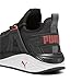 PUMA Mens Pacer 23 Sneaker, Mens Black-for All Time Red Mens Silver, 11