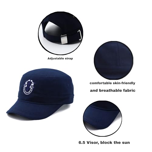 Image of JAZAA Army Cap Short Brim Breathable Military Cap Adjustable Classic Baseball Cap