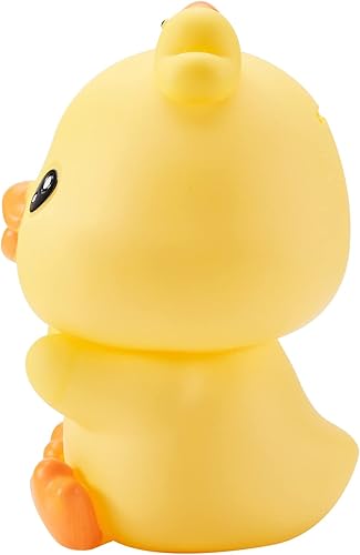 Miniatura 6 de Banco de dinero de pato amarillo, diseño de pato inastillable, gran capacidad para niños, regalos de cumpleaños (amarillo, 8.7 x 6.7 in)
