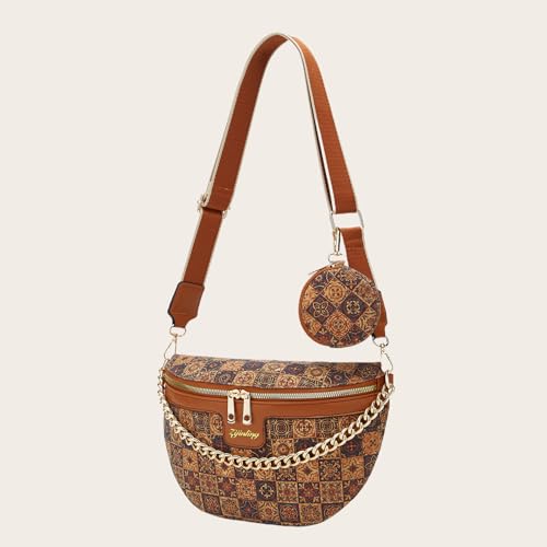 Image of Small Shoulder bag Crossbody waist bag women's chest bag Casual crossbody bag shoulder bag