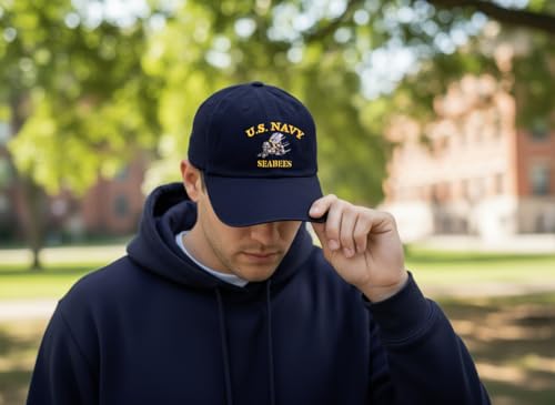Gorra Bordada de Baseball Ajustable United States Navy miniatura 5
