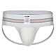 GYM Herren 7,6 cm breites Band, klassischer Sporthelfer, Weiß, Medium