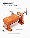 DAYDOOR Professional Cabinet Clamps 4 Pack, Heavy-Duty Cast Steel, Integrated Drill Guide & EVA Protection, Face Frame Alignment Tool for Cabinet Installation & Woodworking, Orange
