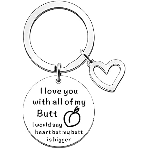 SDOFY Gifts for Boyfriend Husband Valentines Birthday Christmas Gifts for Him I Love You with All of My Butt I Would Say Heart But My Butt is Bigger Cover