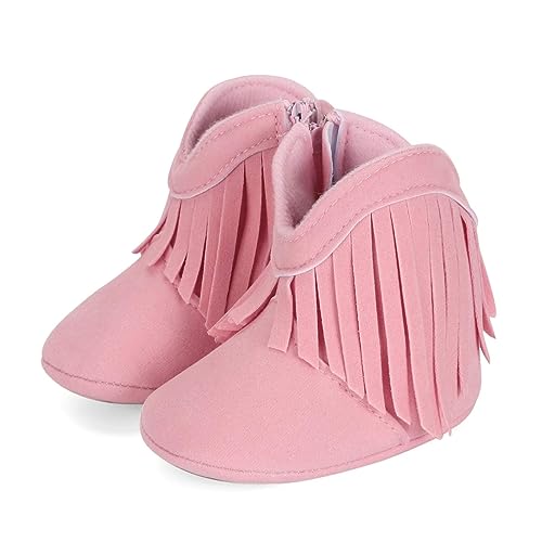 ESTAMICO Baby Girls' Cowboy Tassel Boots3