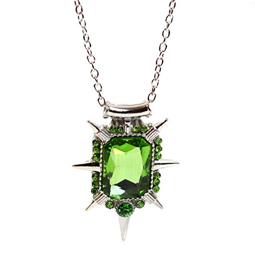 Collana con ciondolo in vetro dal design antico