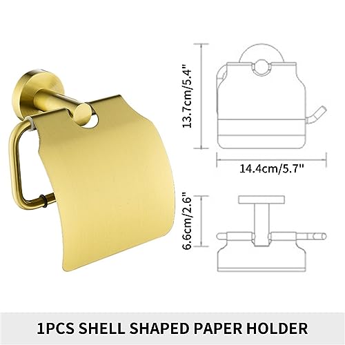 Accessoires de salle de bain or brossé design chic et durable