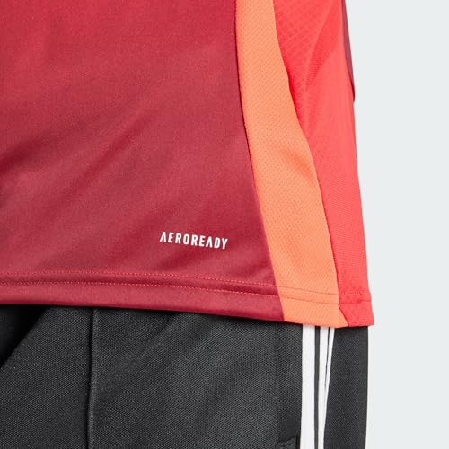Image of adidas x Manchester United 24 /25 Home Jersey Round Neck Football Tee - Lightweight, Breathable Sports T-Shirt for Match Day, Training & Casual Activewear for All Season
