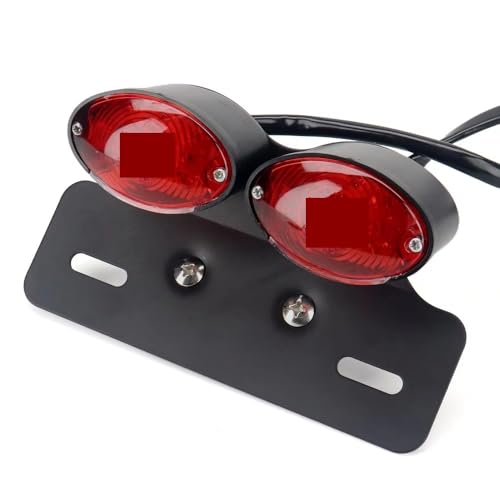 Luz de freno trasera para adaptar en tu moto universal con dirección y soporte de matrícula