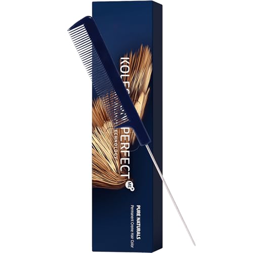Pin Tail Comb + Koleston Perfect ME+ 5/0 Light Brown/Natural Hair Color 2oz
