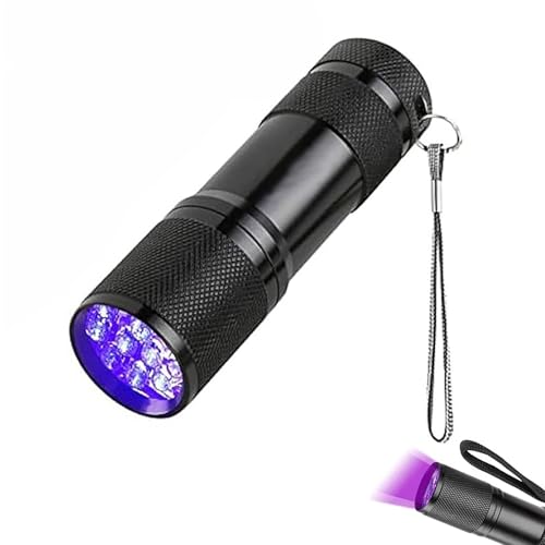 ToolHouse UV Flashlight 395nm Portable Black Light for Pet Urine Finding Stain Identification & Home Use