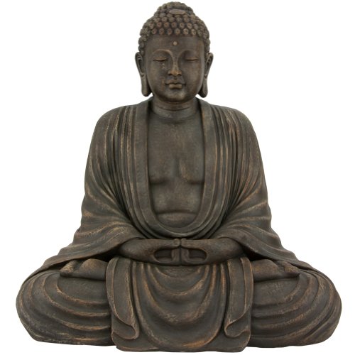 Estatua Japonesa de Buda Sentado 2.5 ft miniatura 1