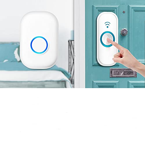 MIANHT Wireless Doorbell - Waterproof Doorbell Chime, Home Securit-y Alarm/Welcome Smart Doorbell Three in One Waterproof Doorbell, with 58 Melodies, 4 Volume Adjustment MIANHT Wireless Doorbell - Waterproof Doorbell Chime, Home Securit-y Alarm/Welcome Smart Doorbell Three in One Waterproof Doorbell, with 58 Melodies, 4 Volume Adjustment