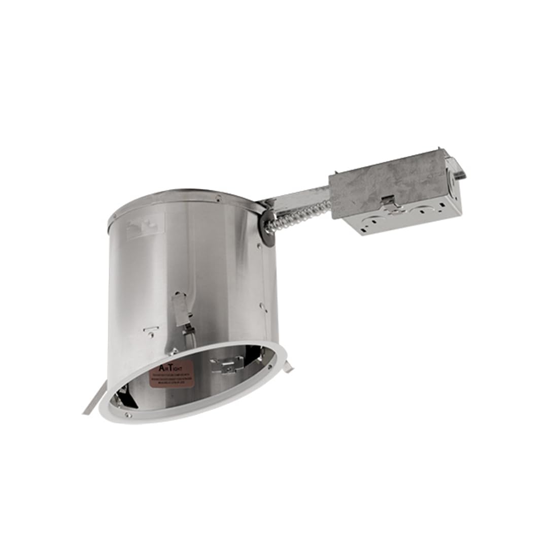 Elco Lighting EL918RICA 6" Airtight IC Sloped Remodel Housing, 75W, 120V for Medium Base (E26)