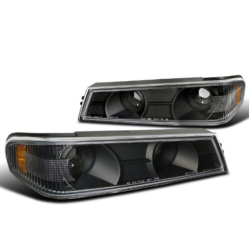 Spec-D Tuning 2LC-COL04G2JM-TM Chevy Colorado GMC Canyon Crystal Black Amber Corner Parking Lights