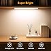 Gritin 10.2inch Under Cabinet Lighting Rechargeable 2 Pack- 3 Color Temps&5 Level Brightness, Super Bright, 4 Modes, Motion Sensor, Long Lasting - Easy Installation Magnetic Under Closet Lights