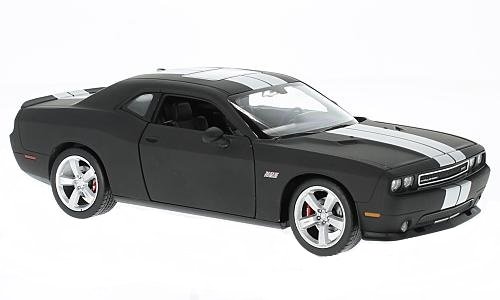 Preisvergleich Produktbild Welly Dodge Challenger SRT 2012 matt-schwarz 1:24