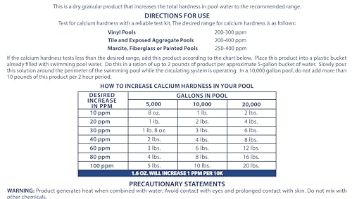 Image of Pool Mate 25-Pounds Premium Calcium Hardness Increaser for Pools, 100% Calcium Chloride