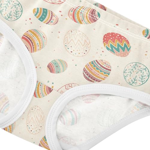 Little Girls' Soft Cotton Underwear Kids Breathable Comfort Easter Eggs Panties Briefs Toddler4