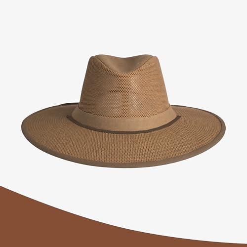 Image of Henschel Hats Aussie Breezer Grande Hat - Extra Wide-Brim Sun Hat for Men | Perfect Men's Summer Hat for Camping