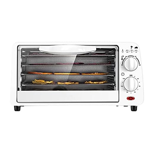 HHWKSJ Food Dehydrator Machine, Electric Food Dryer, Jerky Dehydrators with 5 Trays, Temperature Control, for Jerky/Meat/Beef/Fruit/Vegetable/Herbs, Knob Button/350 Watts