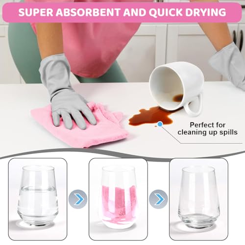 Image of HASTHIP Microfiber Cleaning Cloth Roll 15 Count 25x40cm Absorbent