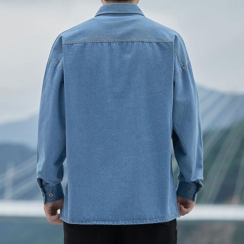 Chaqueta denim casual para hombre talla XX-Large miniatura 4